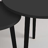 Τραπεζάκι σαλονιού σετ 2 τμχ Roma Megapap χρώμα μαύρο 60x60x46εκ. Τραπεζάκι σαλονιού σετ 2 τμχ Roma Megapap χρώμα μαύρο 60x60x46εκ.,Έπιπλα εσωτερικού χώρου > Τραπεζάκια βοηθητικά
