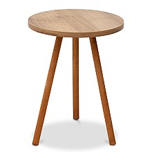 Βοηθητικό τραπεζάκι Roma Megapap από μελαμίνη χρώμα pine oak 33,5x33,5x46εκ.  Βοηθητικό τραπεζάκι Roma Megapap από μελαμίνη χρώμα pine oak 33,5x33,5x46εκ.