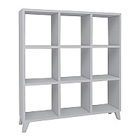 Βιβλιοθήκη μελαμίνης Saul Megapap χρώμα λευκό 88,2x20x88,2εκ.,Έπιπλα εσωτερικού χώρου > Βιβλιοθήκες