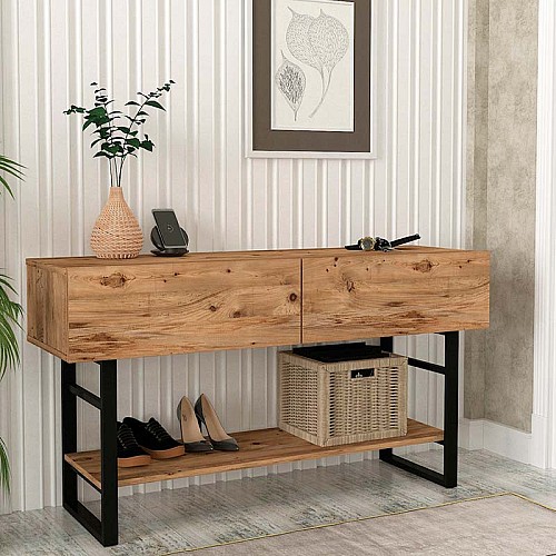 Κονσόλα μελαμίνης Aron Megapap χρώμα atlantic pine 138,8x41x75,7εκ. Κονσόλα μελαμίνης Aron Megapap χρώμα atlantic pine 138,8x41x75,7εκ.,Έπιπλα εσωτερικού χώρου > Κονσόλες