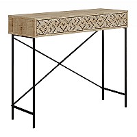 Κονσόλα Heaton Megapap μεταλλική - μελαμίνης χρώμα sapphire oak 110x35,6x90εκ. Κονσόλα Heaton Megapap μεταλλική - μελαμίνης χρώμα sapphire oak 110x35,6x90εκ.,Έπιπλα εσωτερικού χώρου > Κονσόλες