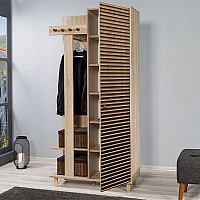 Έπιπλο εισόδου Soho Megapap από μελαμίνη χρώμα sonoma 90x36x194εκ. Έπιπλο εισόδου Soho Megapap από μελαμίνη χρώμα sonoma 90x36x194εκ.,Έπιπλα εσωτερικού χώρου > Έπιπλα εισόδου