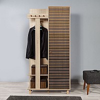 Έπιπλο εισόδου Soho Megapap από μελαμίνη χρώμα sonoma 90x36x194εκ. Έπιπλο εισόδου Soho Megapap από μελαμίνη χρώμα sonoma 90x36x194εκ.,Έπιπλα εσωτερικού χώρου > Έπιπλα εισόδου