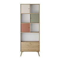 Βιβλιοθήκη Terra Megapap χρώμα florida oak 67x30x181εκ.,Έπιπλα εσωτερικού χώρου > Παιδικό δωμάτιο