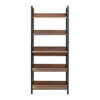 Βιβλιοθήκη Connect Megapap χρώμα καρυδί 73x35x172εκ.,Έπιπλα εσωτερικού χώρου > Βιβλιοθήκες