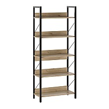 Βιβλιοθήκη Connect Megapap χρώμα florida oak 73x35x172εκ. 