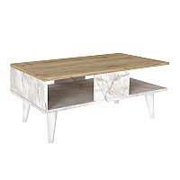 Τραπεζάκι σαλονιού Andros Megapap χρώμα sapphire oak - λευκό εφέ μαρμάρου 90x54x39,6εκ. Τραπεζάκι σαλονιού Andros Megapap χρώμα sapphire oak - λευκό εφέ μαρμάρου 90x54x39,6εκ.,Έπιπλα εσωτερικού χώρου > Τραπεζάκια σαλονιού