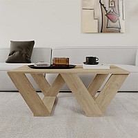 Τραπεζάκι σαλονιού Pipra Megapap χρώμα sapphire oak 110x60x40εκ.,Έπιπλα εσωτερικού χώρου > Τραπεζάκια σαλονιού