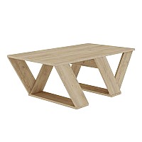 Τραπεζάκι σαλονιού Pipra Megapap χρώμα sapphire oak 110x60x40εκ.,Έπιπλα εσωτερικού χώρου > Τραπεζάκια σαλονιού
