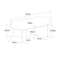 Τραπεζάκι σαλονιού Cortado Megapap χρώμα μαύρο 120x60x39,6εκ. Τραπεζάκι σαλονιού Cortado Megapap χρώμα μαύρο 120x60x39,6εκ.,Έπιπλα εσωτερικού χώρου > Τραπεζάκια σαλονιού