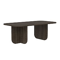 Τραπεζάκι σαλονιού Becaj Megapap χρώμα καρυδί 120x60x41,4εκ.