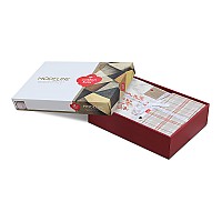 Σετ παπλωματοθήκη Lamina Cotton Box 3 τμχ Μονή (160x220) χρώμα cinnamon