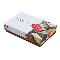 Σετ παπλωματοθήκη Flos Cotton Box 4 τμχ Διπλή (200x220) χρώμα μπορντώ
