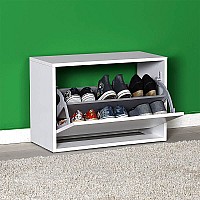 Παπουτσοθήκη Step Megapap 6 ζευγών σε χρώμα λευκό 60x30x42εκ.,Έπιπλα εσωτερικού χώρου > Παπουτσοθήκες,Έπιπλα εσωτερικού χώρου