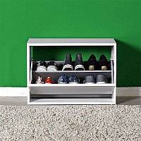 Παπουτσοθήκη Step Megapap 6 ζευγών σε χρώμα λευκό 60x30x42εκ.,Έπιπλα εσωτερικού χώρου > Παπουτσοθήκες,Έπιπλα εσωτερικού χώρου