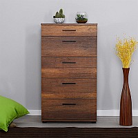 Συρταριέρα Trendline Megapap σε χρώμα καρυδί 60x44x108εκ.,Έπιπλα εσωτερικού χώρου > Συρταριέρες - Τουαλέτες,Έπιπλα εσωτερικού χώρου