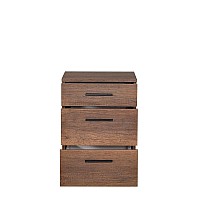 Κομοδίνο - συρταριέρα Trendline Megapap χρώμα καρυδί 40x39x57εκ.,Έπιπλα εσωτερικού χώρου > Κομοδίνα,Έπιπλα εσωτερικού χώρου