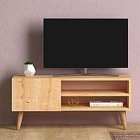 Έπιπλο τηλεόρασης Porto Megapap από μελαμίνη χρώμα oak 90x32x42εκ.,Έπιπλα εσωτερικού χώρου > Έπιπλα τηλεόρασης,Έπιπλα εσωτερικού χώρου