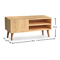 Έπιπλο τηλεόρασης Porto Megapap από μελαμίνη χρώμα oak 90x32x42εκ.,Έπιπλα εσωτερικού χώρου > Έπιπλα τηλεόρασης,Έπιπλα εσωτερικού χώρου