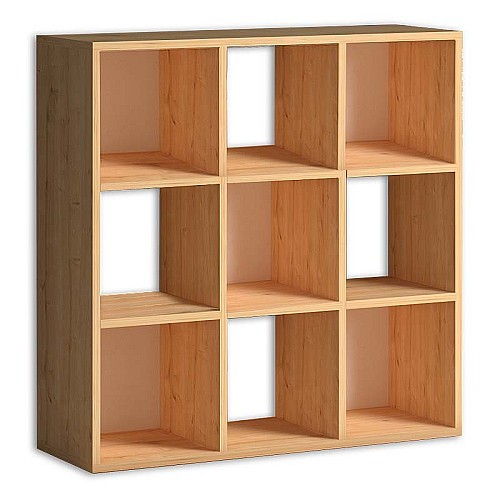 Βιβλιοθήκη Cube Megapap από μελαμίνη χρώμα oak 90x30x90εκ.,Έπιπλα εσωτερικού χώρου > Βιβλιοθήκες,Έπιπλα εσωτερικού χώρου