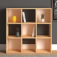 Βιβλιοθήκη Cube Megapap από μελαμίνη χρώμα oak 90x30x90εκ.,Έπιπλα εσωτερικού χώρου > Βιβλιοθήκες,Έπιπλα εσωτερικού χώρου