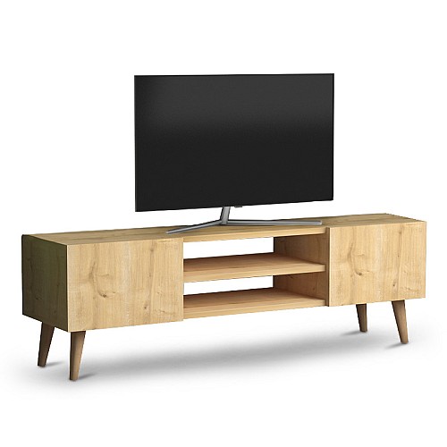 Έπιπλο τηλεόρασης Etna Megapap από μελαμίνη χρώμα oak 120x30x40εκ.,Έπιπλα εσωτερικού χώρου > Έπιπλα τηλεόρασης,Έπιπλα εσωτερικού χώρου