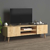 Έπιπλο τηλεόρασης Etna Megapap από μελαμίνη χρώμα oak 120x30x40εκ.,Έπιπλα εσωτερικού χώρου > Έπιπλα τηλεόρασης,Έπιπλα εσωτερικού χώρου
