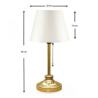 Φωτιστικό επιτραπέζιο Harrison Megapap ύφασμα/μέταλλο/Mdf χρώμα λευκό/χρυσό 22x17x45εκ.,Φωτισμός > Επιτραπέζια φωτιστικά,Φωτισμός Φωτιστικό επιτραπέζιο Harrison Megapap ύφασμα/μέταλλο/Mdf χρώμα λευκό/χρυσό 22x17x45εκ.,Φωτισμός > Επιτραπέζια φωτιστικά,Φωτισμός