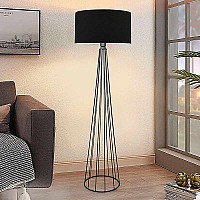 Φωτιστικό δαπέδου Faraday Megapap μέταλλο/ύφασμα χρώμα μαύρο 38x21x155εκ. Φωτιστικό δαπέδου Faraday Megapap μέταλλο/ύφασμα χρώμα μαύρο 38x21x155εκ.