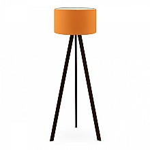 Φωτιστικό δαπέδου Rosling Megapap Mdf/ύφασμα Pvc χρώμα μαύρο/πορτοκαλί 38x21x140εκ.  Φωτιστικό δαπέδου Rosling Megapap Mdf/ύφασμα Pvc χρώμα μαύρο/πορτοκαλί 38x21x140εκ.