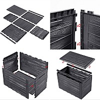 Μπαούλο Αποθήκευσης Κήπου 190lt PROSPERPLAST Woodebox MBWL190-S433 78x43,3x55Y cm Ανθρακί ή Καφέ