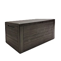 Μπαούλο Αποθήκευσης Κήπου 280lt PROSPERPLAST Woodebox MBWL280-S433 116x43,80x55Ycm Ανθρακί ή Καφέ