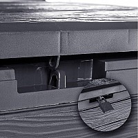 Μπαούλο Αποθήκευσης Κήπου 280lt PROSPERPLAST Woodebox MBWL280-S433 116x43,80x55Ycm Ανθρακί ή Καφέ