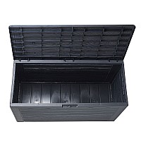 Μπαούλο Αποθήκευσης Κήπου 280lt PROSPERPLAST Woodebox MBWL280-S433 116x43,80x55Ycm Ανθρακί ή Καφέ
