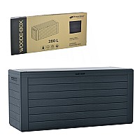 Μπαούλο Αποθήκευσης Κήπου 280lt PROSPERPLAST Woodebox MBWL280-S433 116x43,80x55Ycm Ανθρακί ή Καφέ