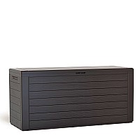 Μπαούλο Αποθήκευσης Κήπου 280lt PROSPERPLAST Woodebox MBWL280-S433 116x43,80x55Ycm Ανθρακί ή Καφέ