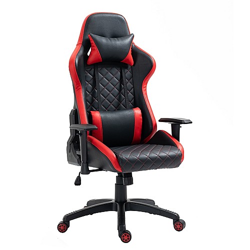 A6370 ΜΑΥΡΟ/ΚΟΚΚΙΝΟ ΠΟΛΥΘΡΟΝΑ GAMING,Έπιπλα γραφείου > Καρέκλες γραφείου,Έπιπλα γραφείου