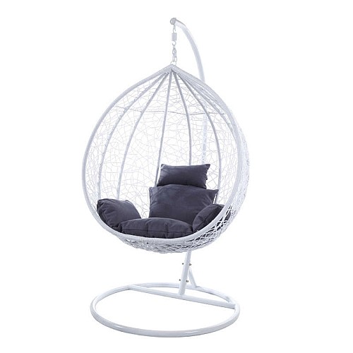 NEST14 ΛΕΥΚΗ 103Χ117/Φ102Χ200εκ. ΜΕΤΑΛΛΙΚΗ NEST14 ΛΕΥΚΗ 103Χ117/Φ102Χ200εκ. ΜΕΤΑΛΛΙΚΗ,Κούνιες Βεράντας,Εξοπλισμός Εξωτερικών Χώρων