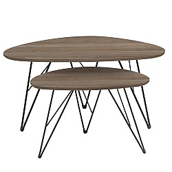 NANCY ΚΑΡΥΔΙ MDF ΣΕΤ 2 ΤΡΑΠΕΖΑΚΙΑ NANCY ΚΑΡΥΔΙ MDF ΣΕΤ 2 ΤΡΑΠΕΖΑΚΙΑ
