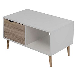 SIERA WHITE/S.OAK 100Χ60Χ38εκ.ΤΡΑΠΕΖΙ ΣΑΛΟΝΙΟΥ SIERA WHITE/S.OAK 100Χ60Χ38εκ.ΤΡΑΠΕΖΙ ΣΑΛΟΝΙΟΥ