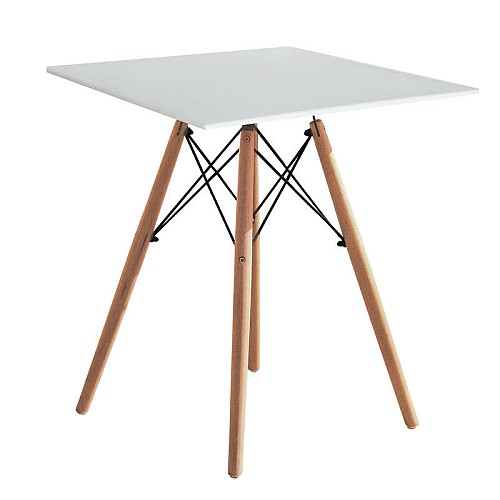 RANDY OFF WHITE 70X70Χ72εκ. ΤΡΑΠΕΖΙ ΞYΛO/MDF,Έπιπλα εσωτερικού χώρου > Τραπέζια,Έπιπλα εσωτερικού χώρου
