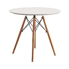 RANDY OFF WHITE Φ70Χ72εκ. ΤΡΑΠΕΖΙ ΞYΛO/MDF 