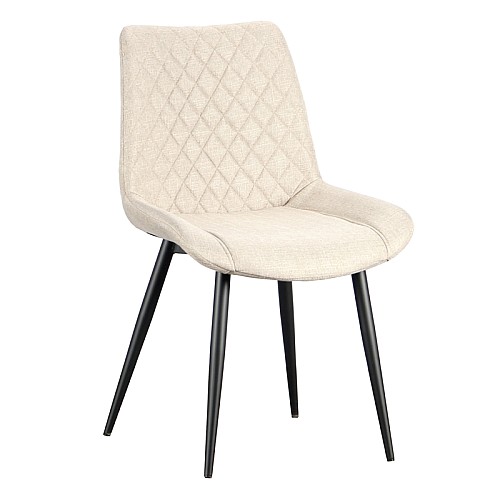 ALESIA BEIGE ΥΦΑΣΜΑ ΚΑΡΕΚΛΑ ΜΕΤΑΛΛΙΚΗ,Έπιπλα εσωτερικού χώρου > Καρέκλες - Πολυθρόνες τραπεζαρίας,Έπιπλα εσωτερικού χώρου