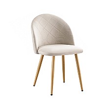 RIO ΦΥΣΙΚΟ/BEIGE ΥΦΑΣΜΑ(Σ4)ΚΑΡΕΚΛΑ ΜΕΤΑΛΛΙΚΗ 
