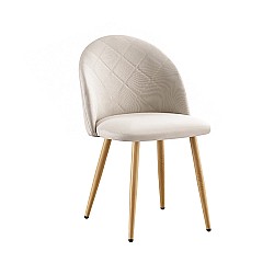 RIO ΦΥΣΙΚΟ/BEIGE ΥΦΑΣΜΑ(Σ4)ΚΑΡΕΚΛΑ ΜΕΤΑΛΛΙΚΗ
