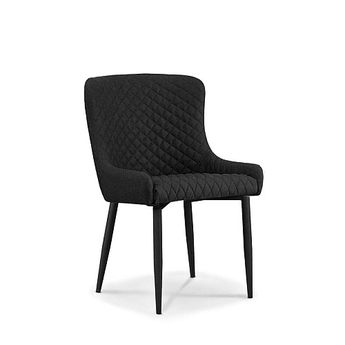 LION BLACK ΥΦΑΣΜΑ(Σ2)ΚΑΡΕΚΛΑ ΜΕΤΑΛΛΙΚΗ,Έπιπλα εσωτερικού χώρου > Καρέκλες - Πολυθρόνες τραπεζαρίας,Έπιπλα εσωτερικού χώρου