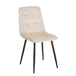 OSCAR BEIGE VELVET ΥΦΑΣΜΑ ΚΑΡΕΚΛΑ ΜΕΤΑΛΛΙΚΗ