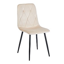 EVA BEIGE VELVET ΥΦΑΣΜΑ ΚΑΡΕΚΛΑ ΜΕΤΑΛΛΙΚΗ 