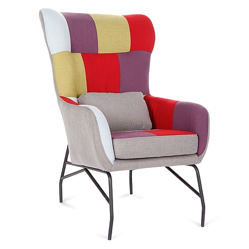 ADA ΜΠΕΡΖΕΡΑ PATCHWORK ΥΦΑΣΜΑ,Έπιπλα εσωτερικού χώρου > Πολυθρόνες σαλονιού,Έπιπλα εσωτερικού χώρου