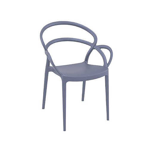 MILA DARK GREY ΠΟΛΥΘΡΟΝΑ ΠΟΛ/ΝΙΟΥ MILA DARK GREY ΠΟΛΥΘΡΟΝΑ ΠΟΛ/ΝΙΟΥ,Έπιπλα κήπου > Πολυθρόνες - Καρέκλες κήπου,Έπιπλα κήπου